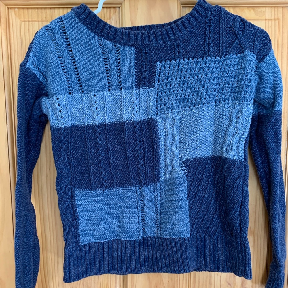 Patch work sweater